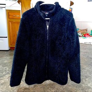FILA fuzzy Sherpa zip up jacket